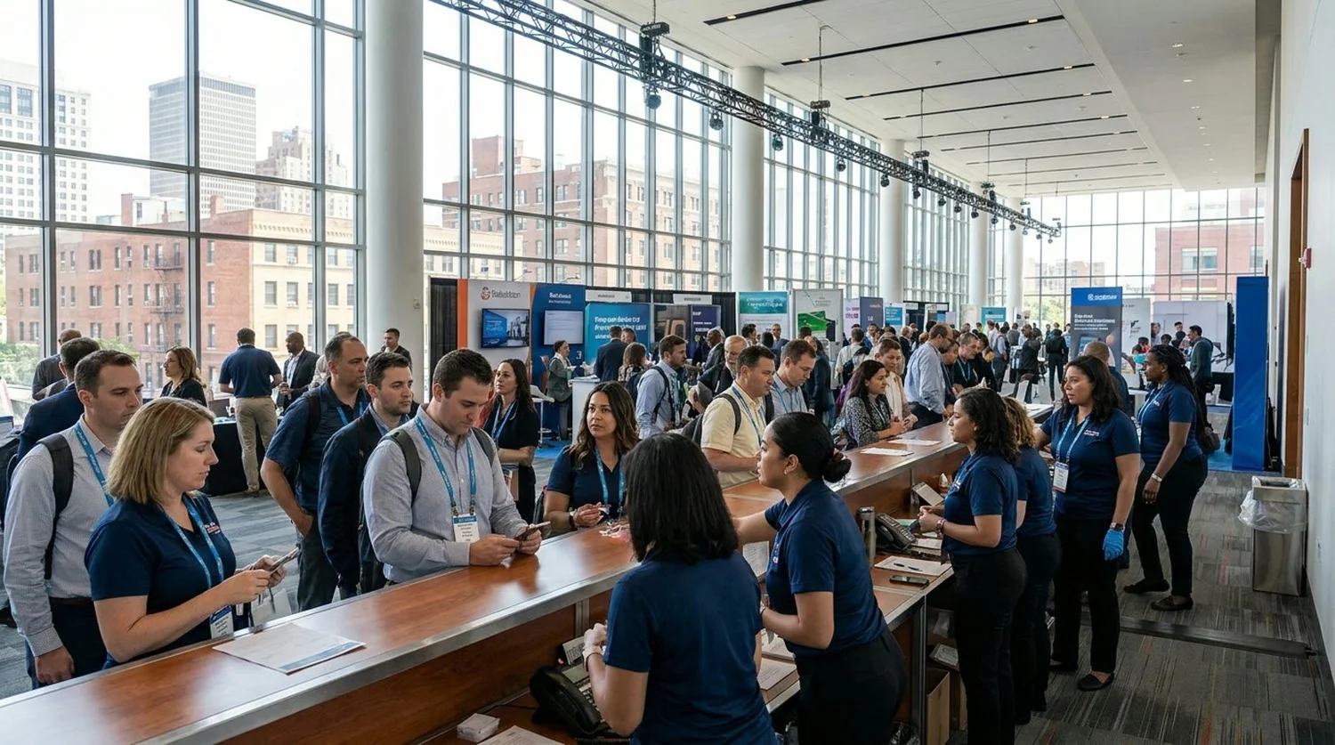 Event staffing and convention setup in Newark