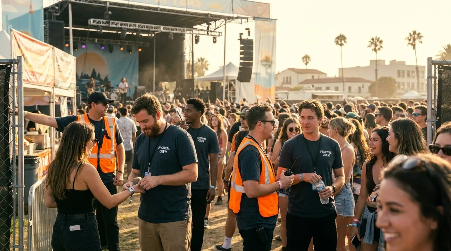 Diverse event types requiring staffing in Ventura