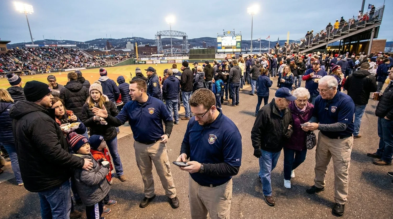 Large event venue requiring professional staffing in Duluth