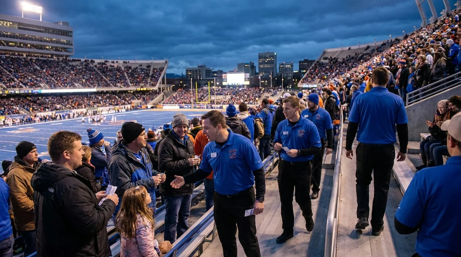 Large event venue requiring professional staffing in Boise