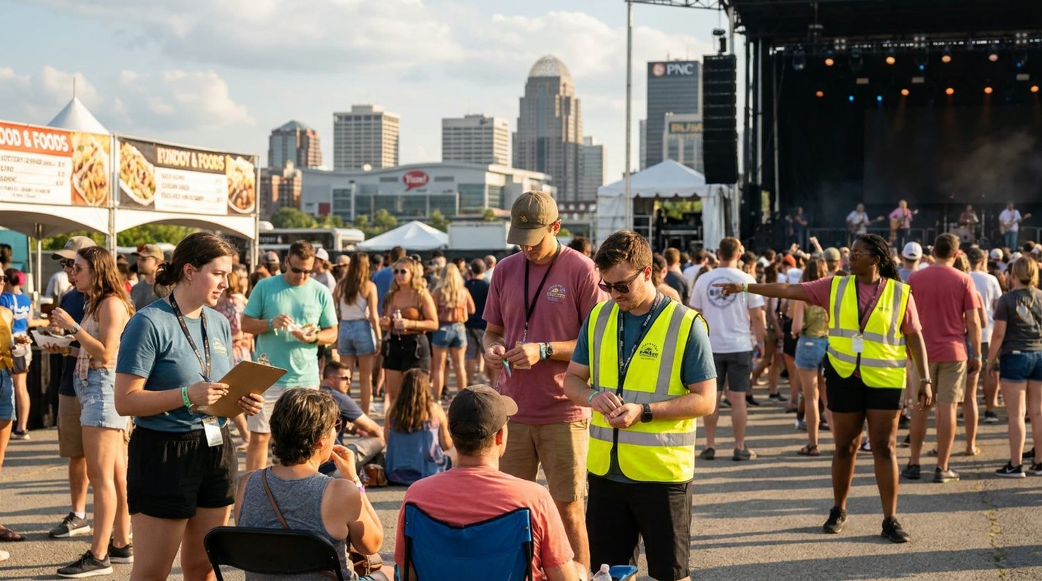 Diverse event types requiring staffing in Louisville