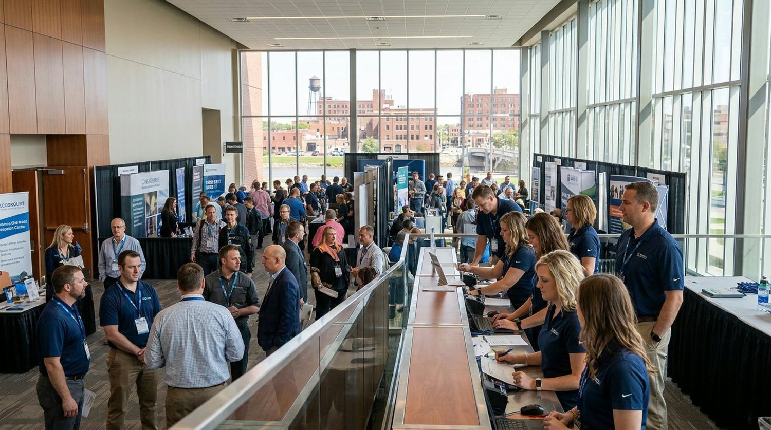 Event staffing and convention setup in Grand Forks