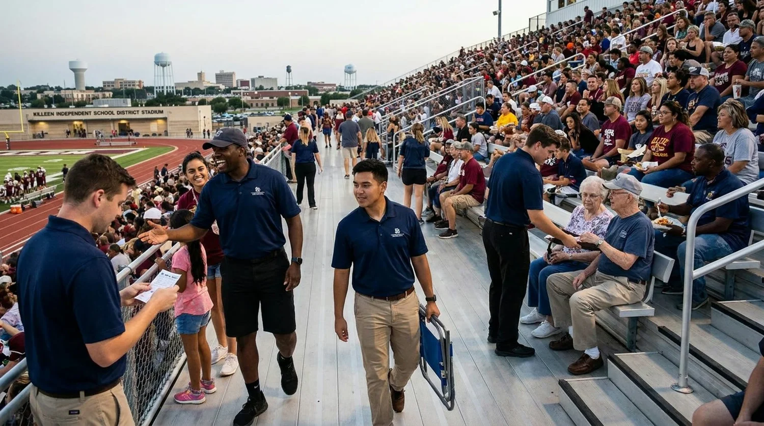 Large event venue requiring professional staffing in Killeen