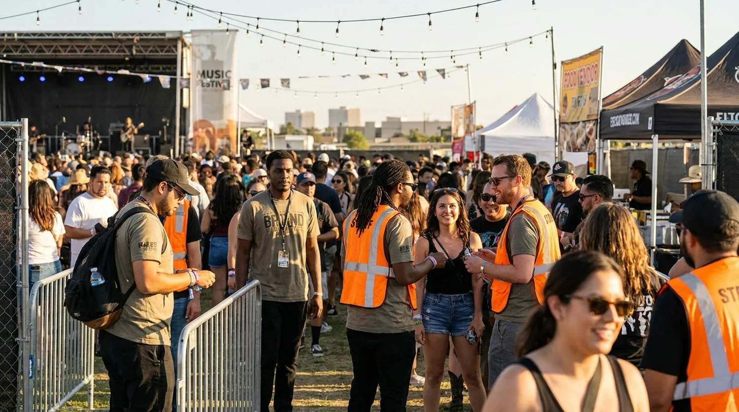 Diverse event types requiring staffing in Lancaster