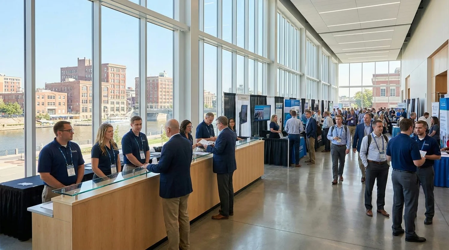 Event staffing and convention setup in Rockford
