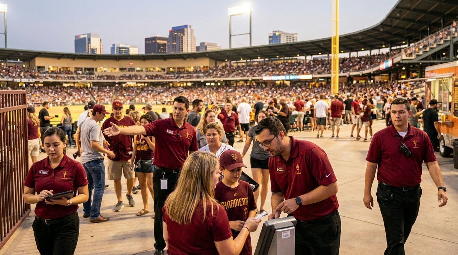 Large event venue requiring professional staffing in Phoenix