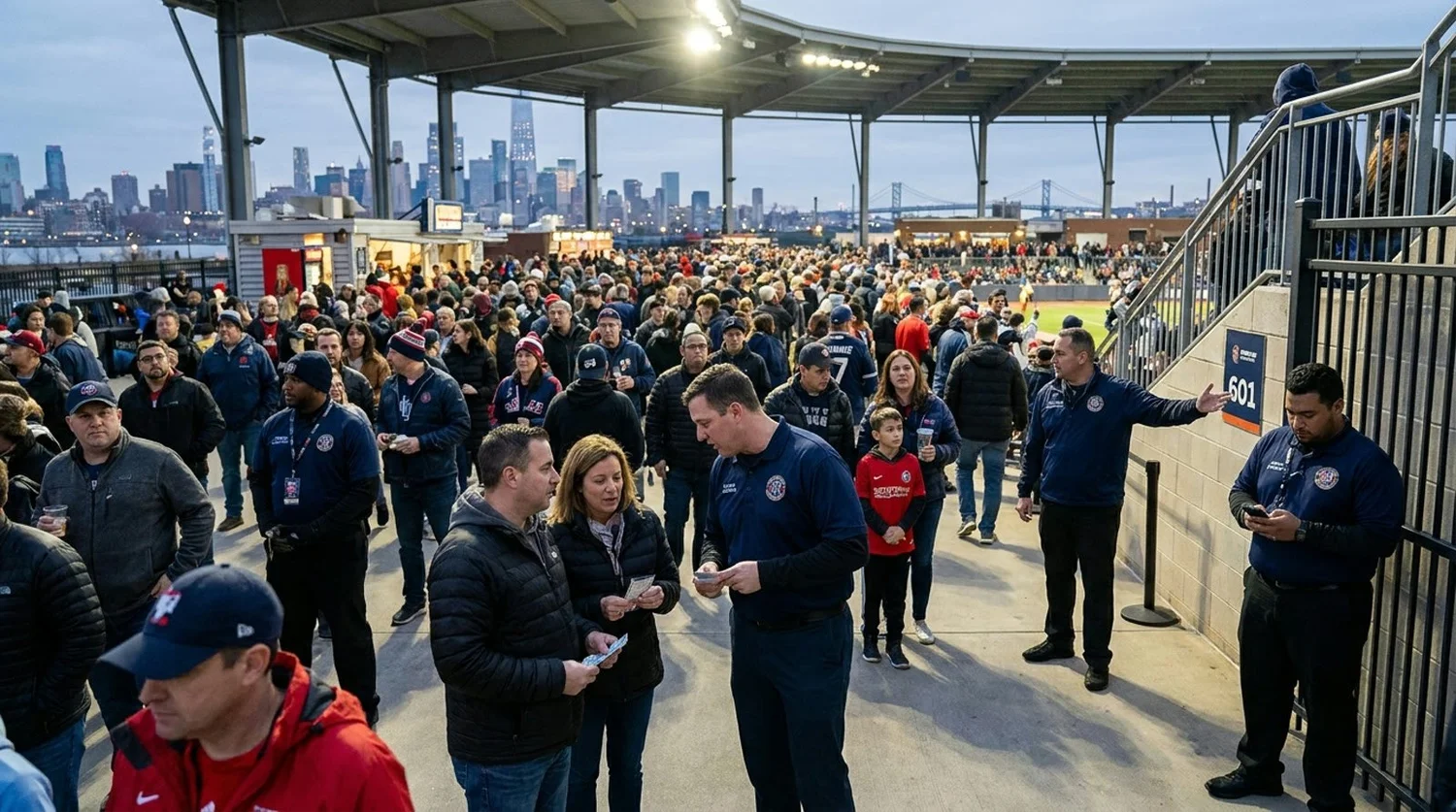 Large event venue requiring professional staffing in Jersey City