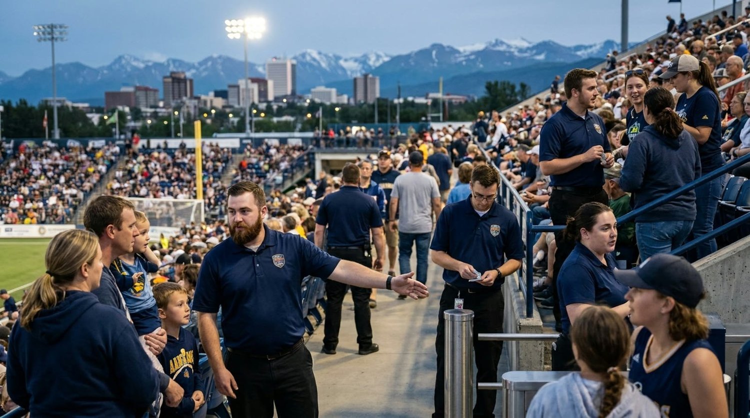 Large event venue requiring professional staffing in Anchorage