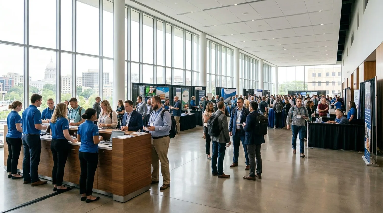 Event staffing and convention setup in Madison