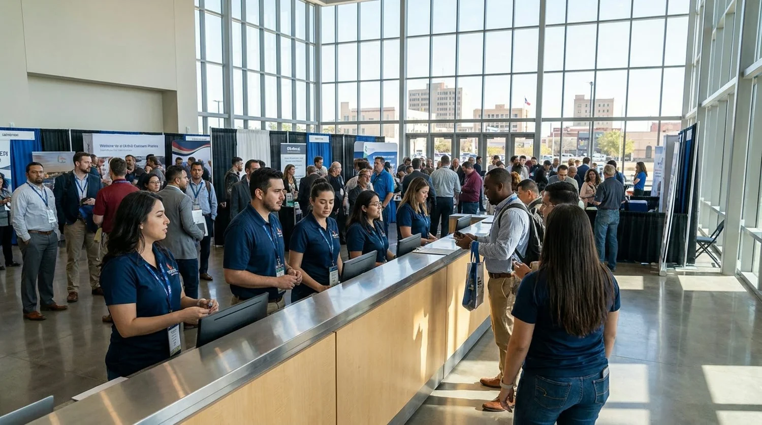 Event staffing and convention setup in Laredo