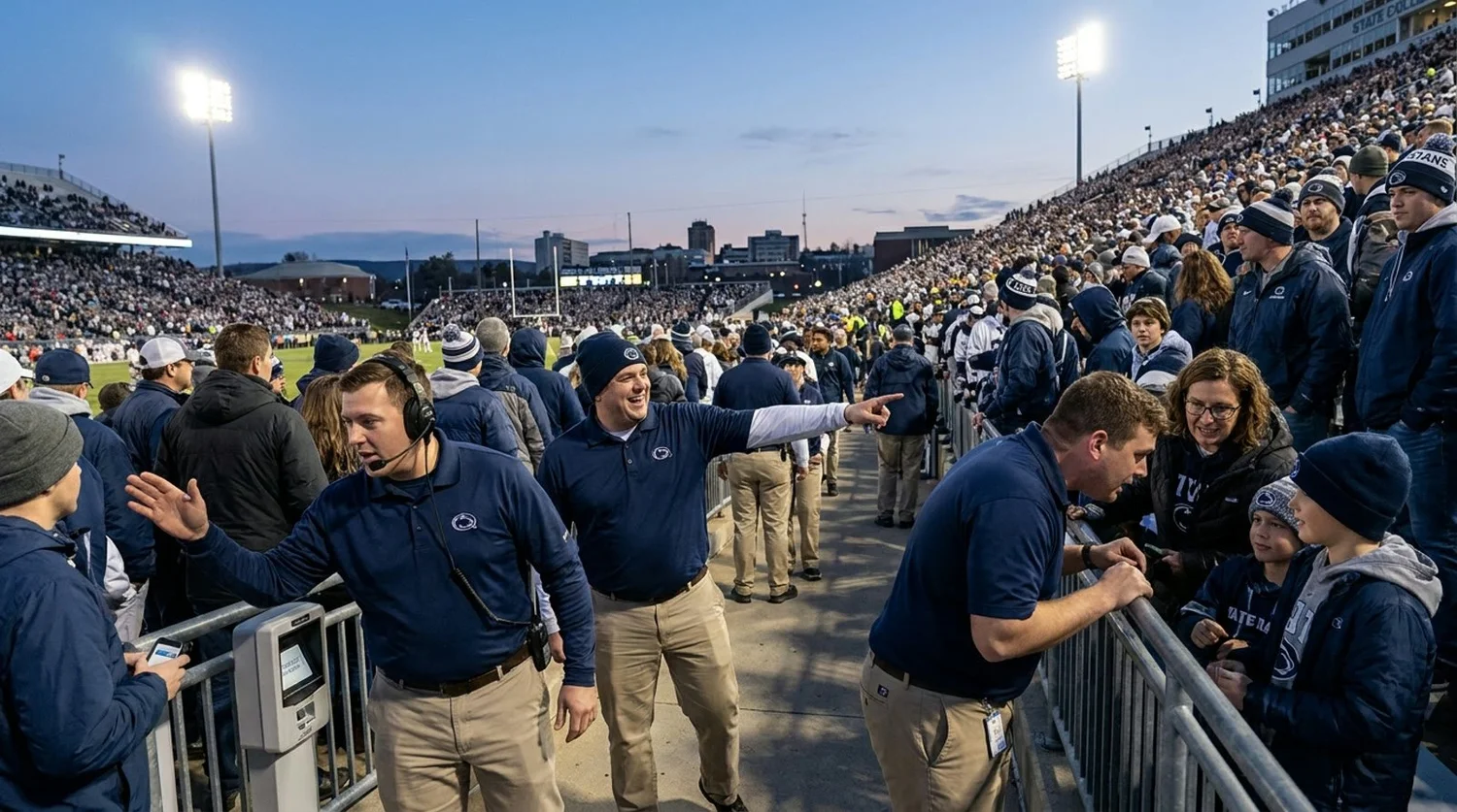 Large event venue requiring professional staffing in State College
