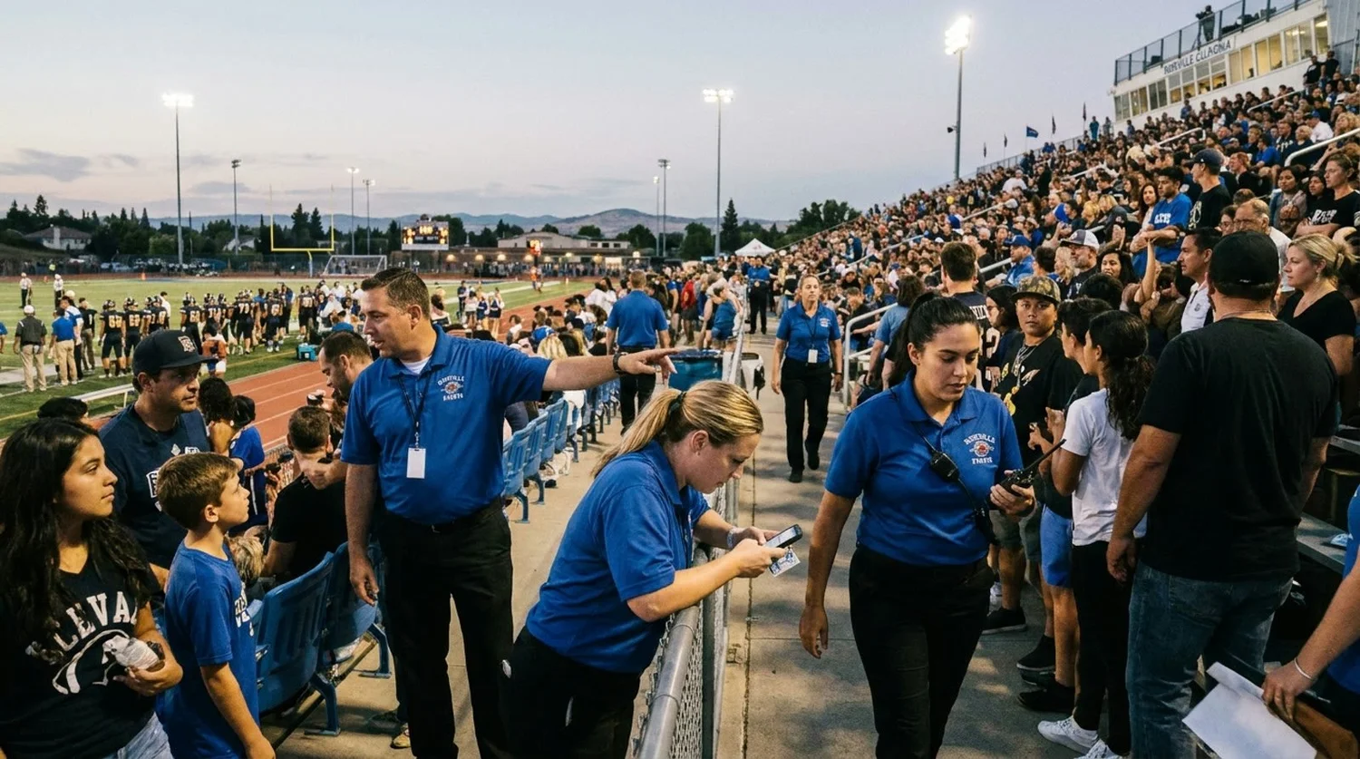 Large event venue requiring professional staffing in Roseville