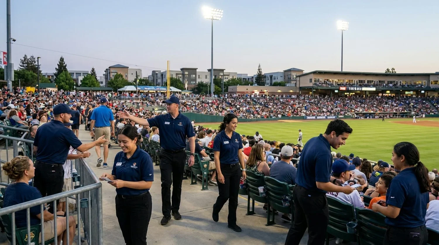 Large event venue requiring professional staffing in Sunnyvale