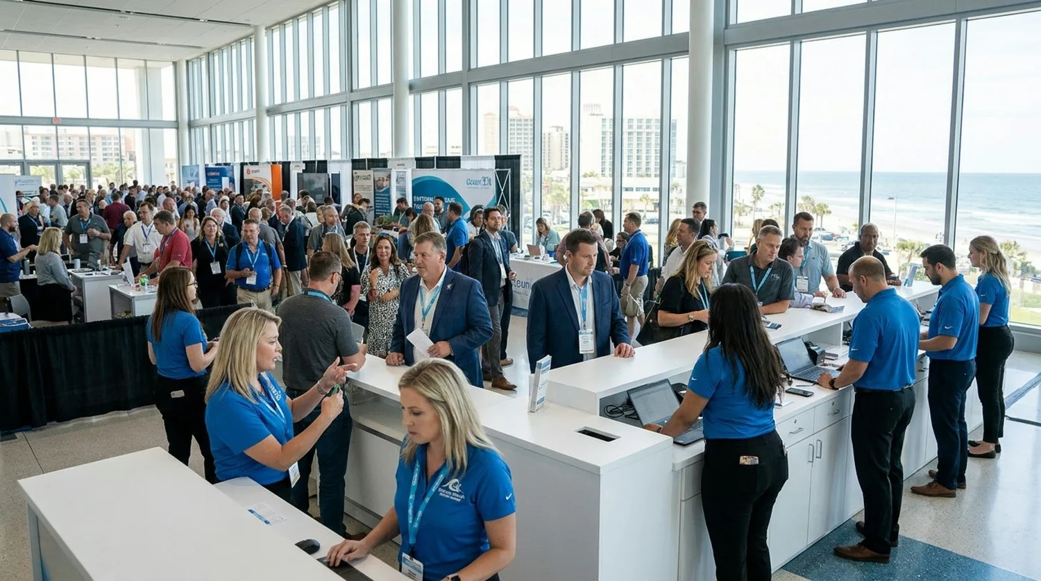 Event staffing and convention setup in Daytona
