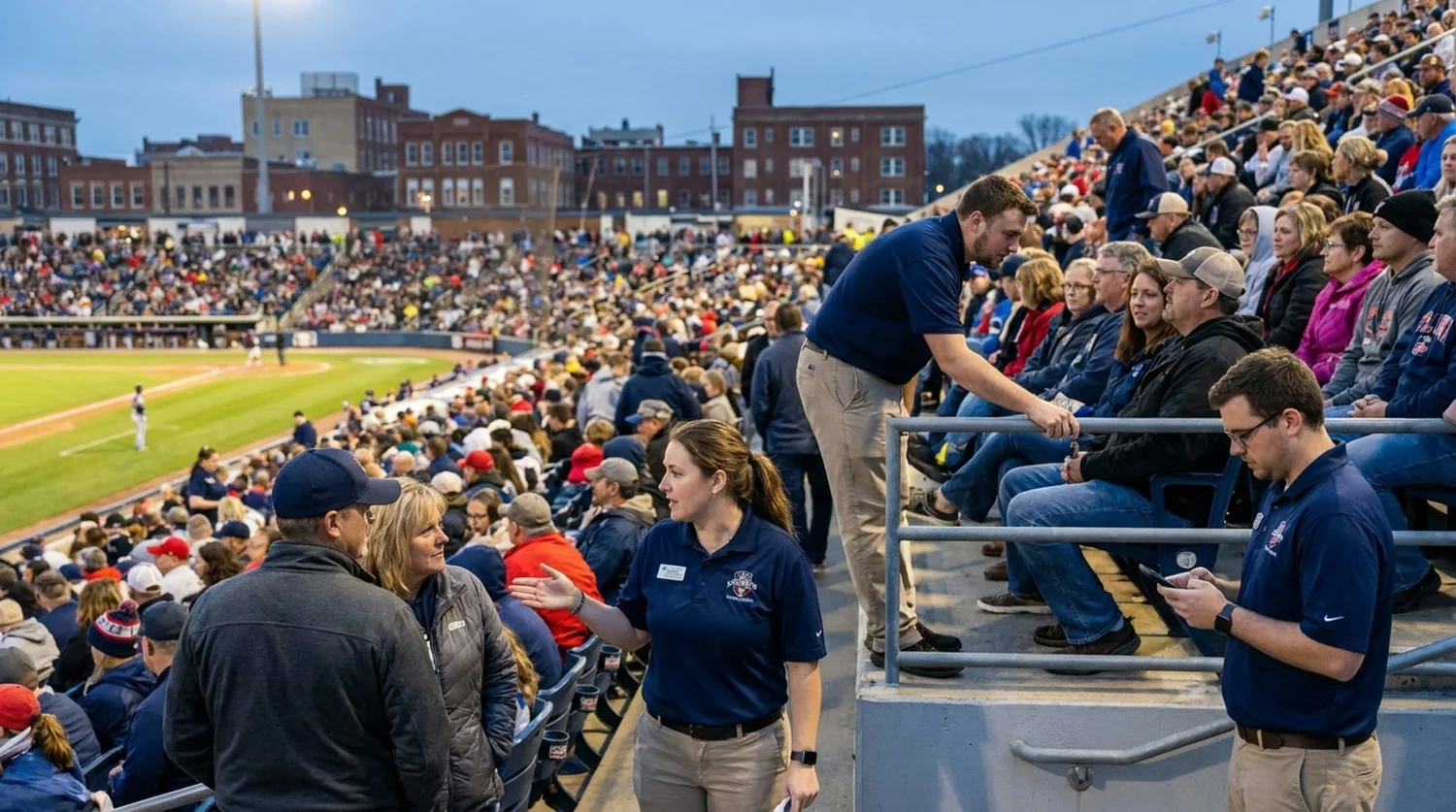 Large event venue requiring professional staffing in Terre Haute