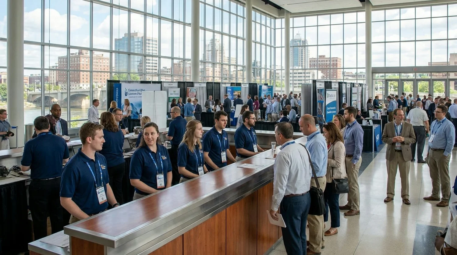 Event staffing and convention setup in Harrisburg