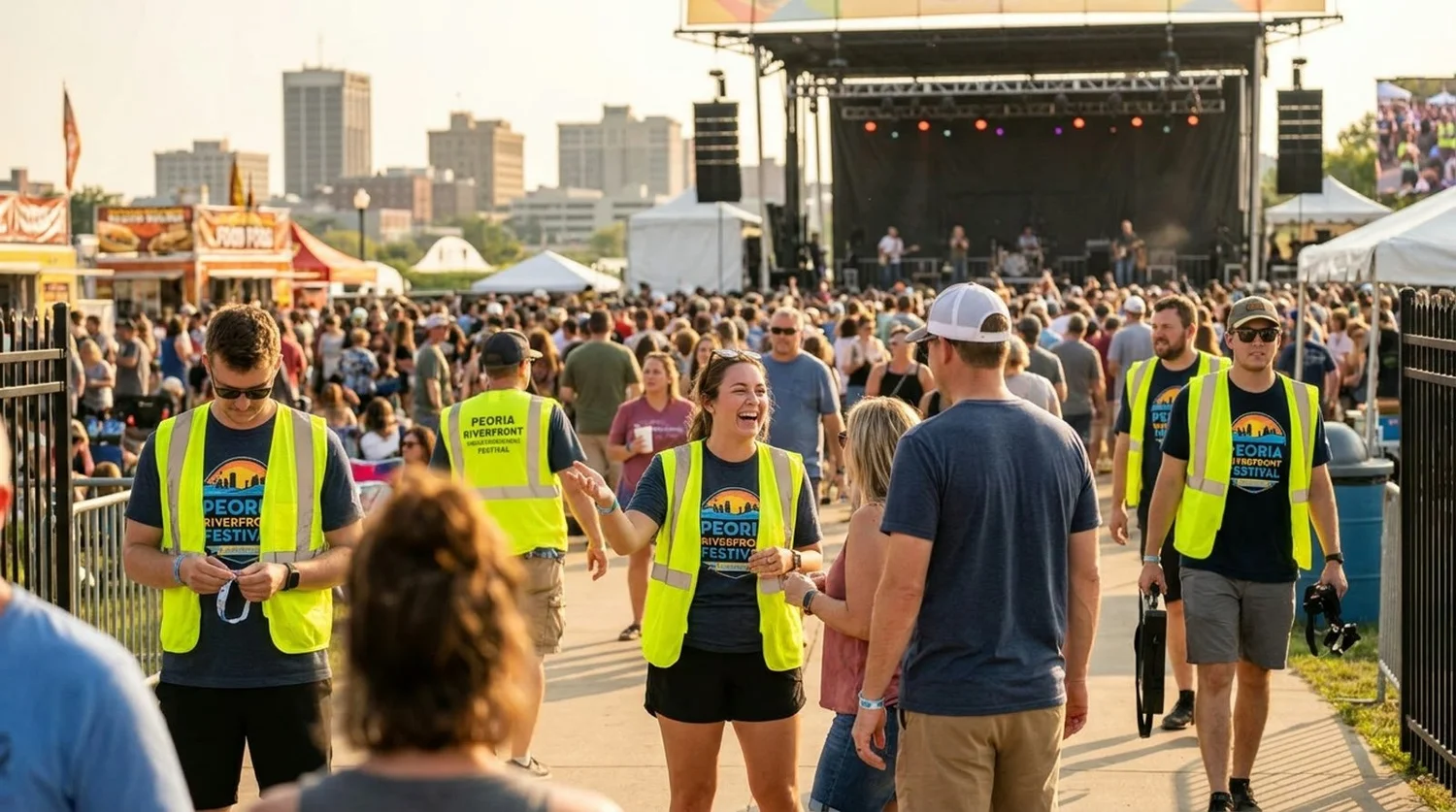 Diverse event types requiring staffing in Peoria