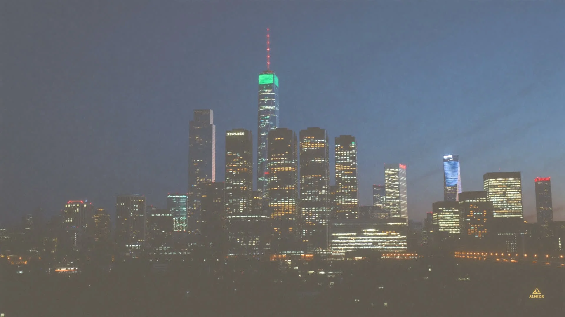 Downtown Frisco skyline at dusk