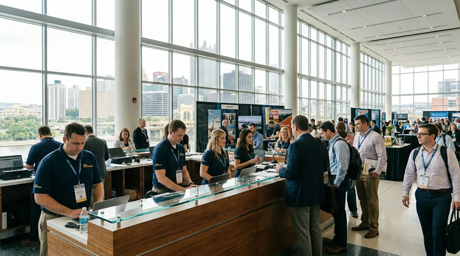 Event staffing and convention setup in Pittsburgh