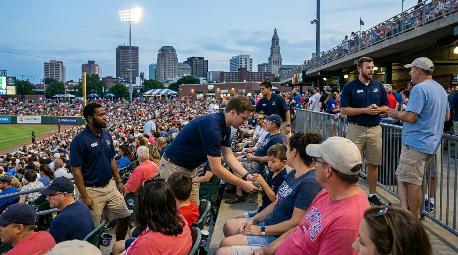 Large event venue requiring professional staffing in Hartford