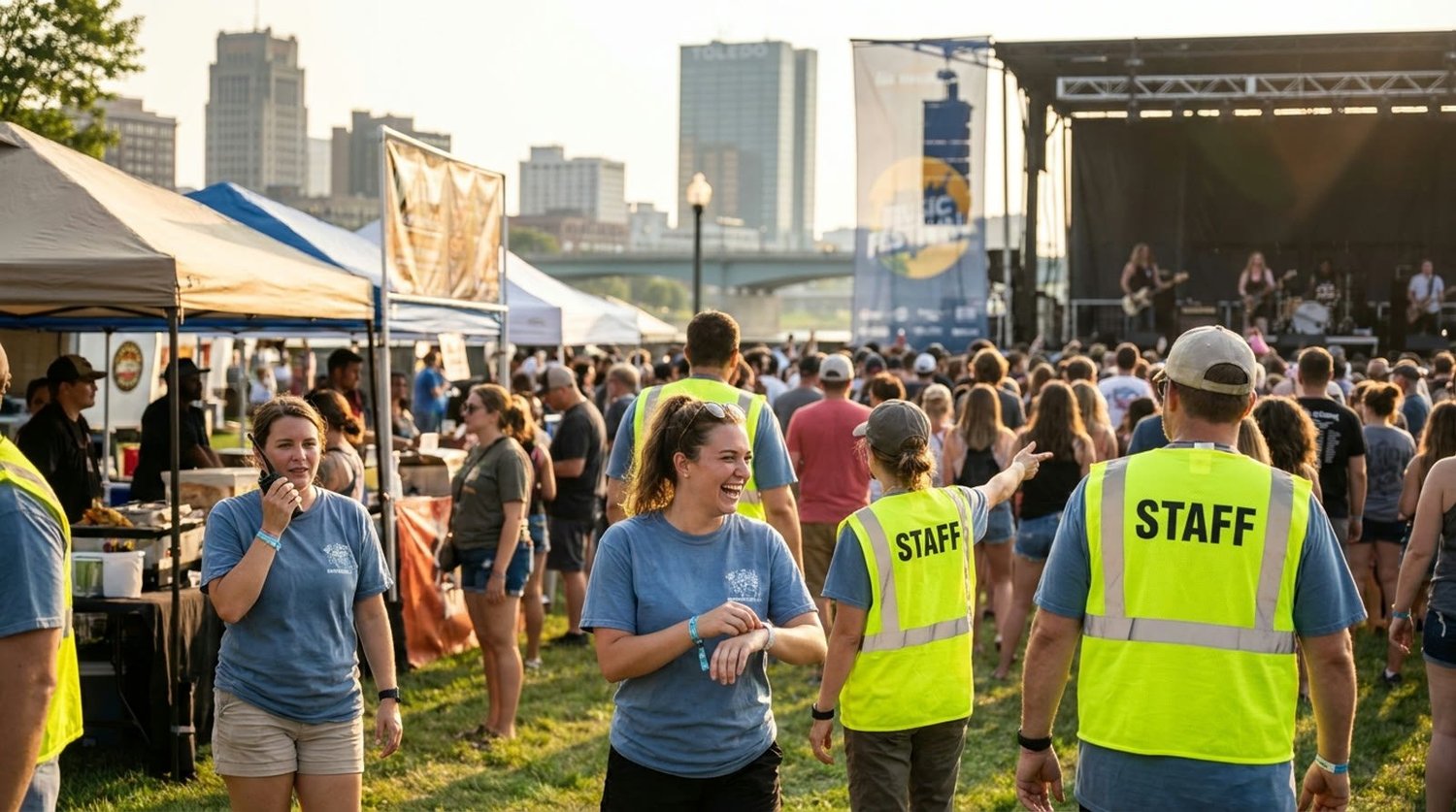 Diverse event types requiring staffing in Toledo