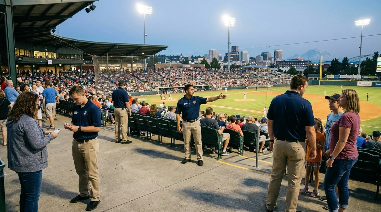 Large event venue requiring professional staffing in Tacoma