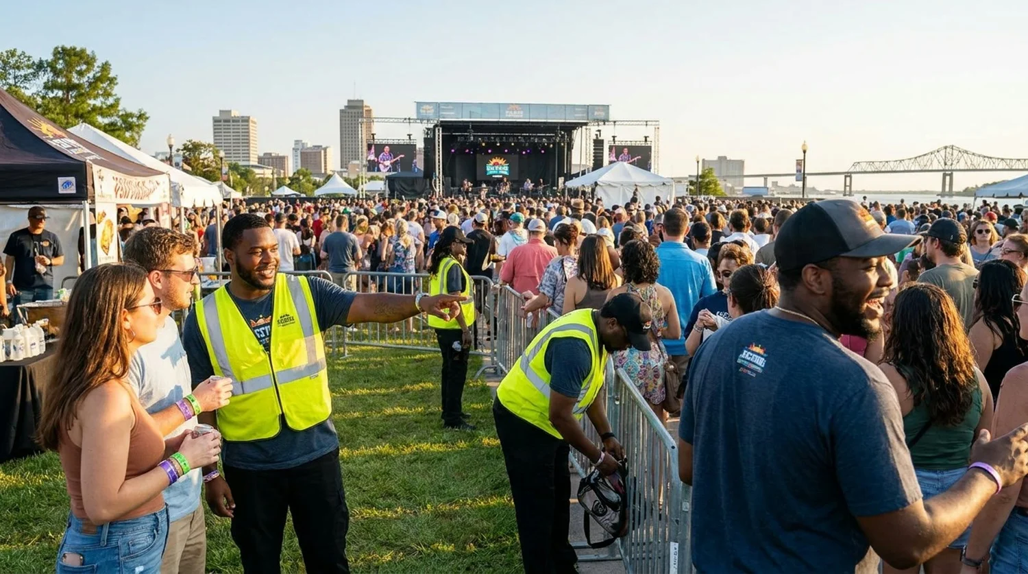 Diverse event types requiring staffing in Lake Charles