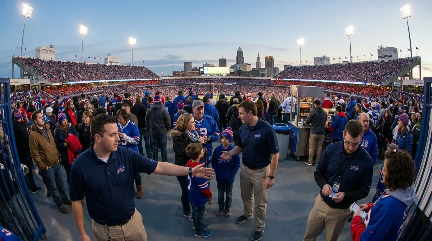 Large event venue requiring professional staffing in Buffalo