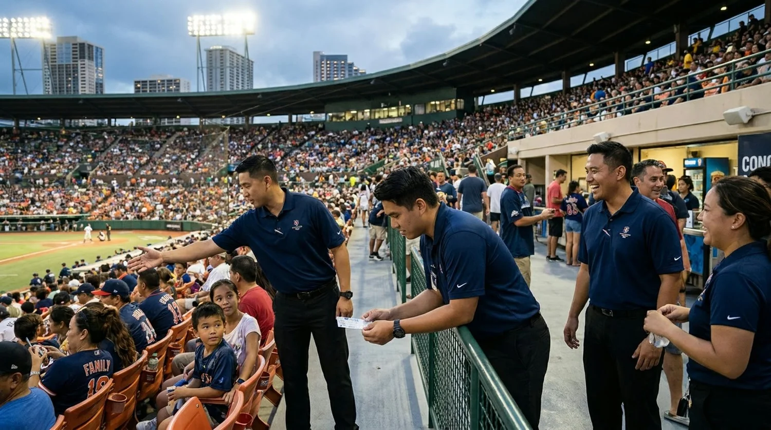 Large event venue requiring professional staffing in Honolulu