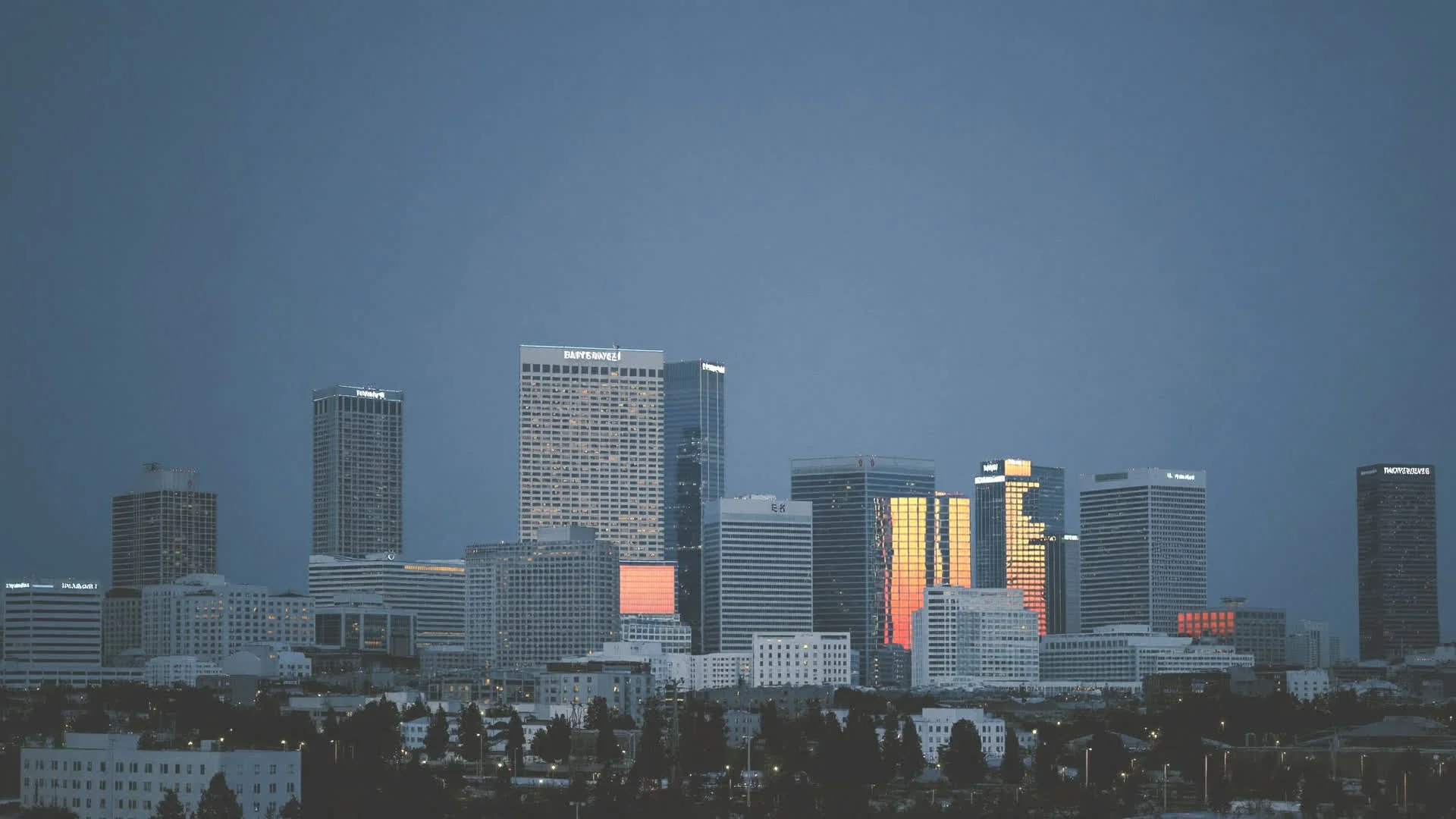 Downtown San Antonio skyline at dusk