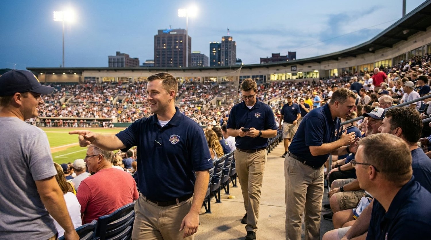 Large event venue requiring professional staffing in Kalamazoo