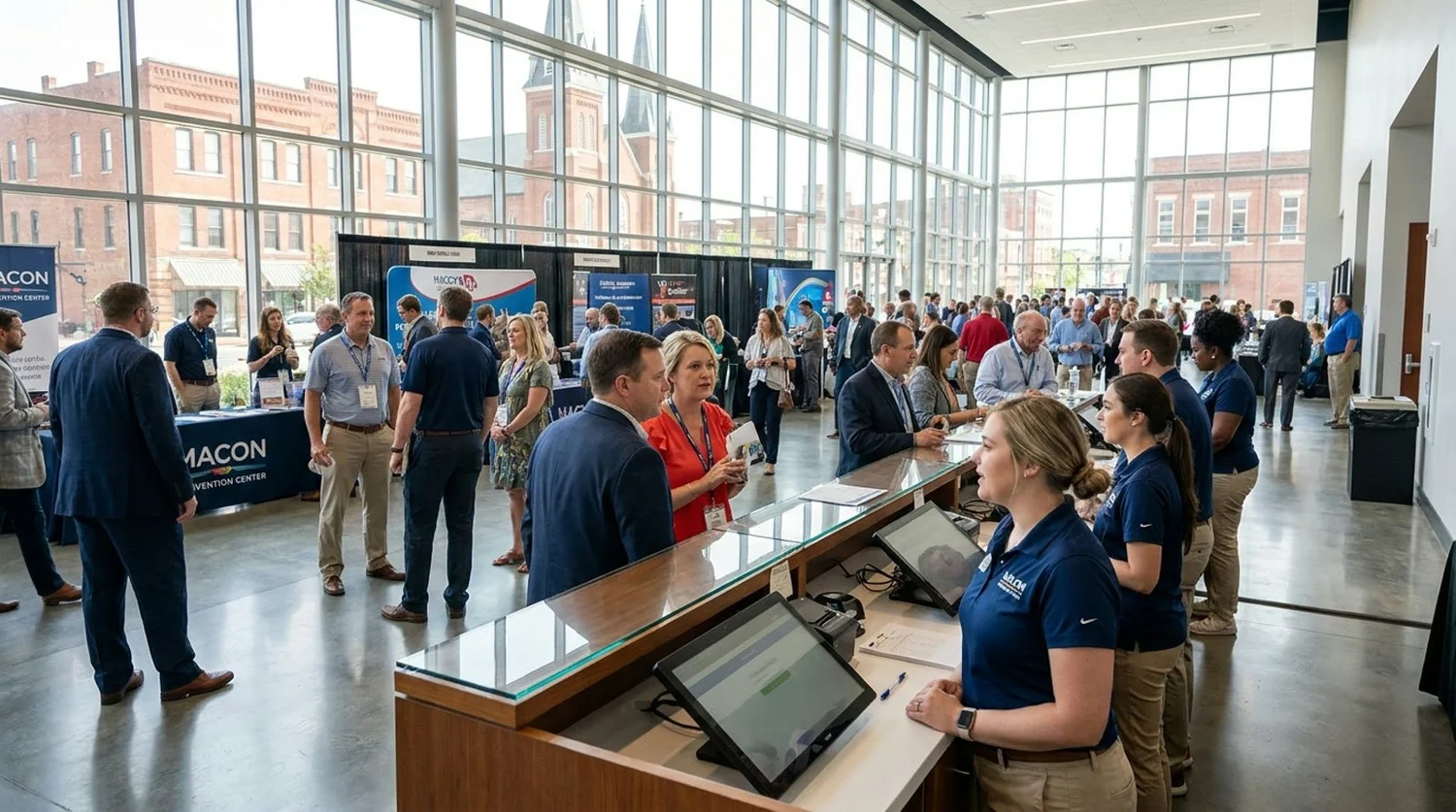 Event staffing and convention setup in Macon