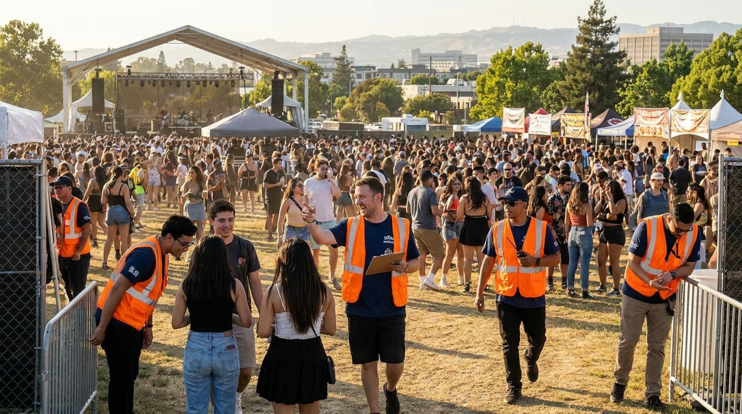 Diverse event types requiring staffing in Hayward