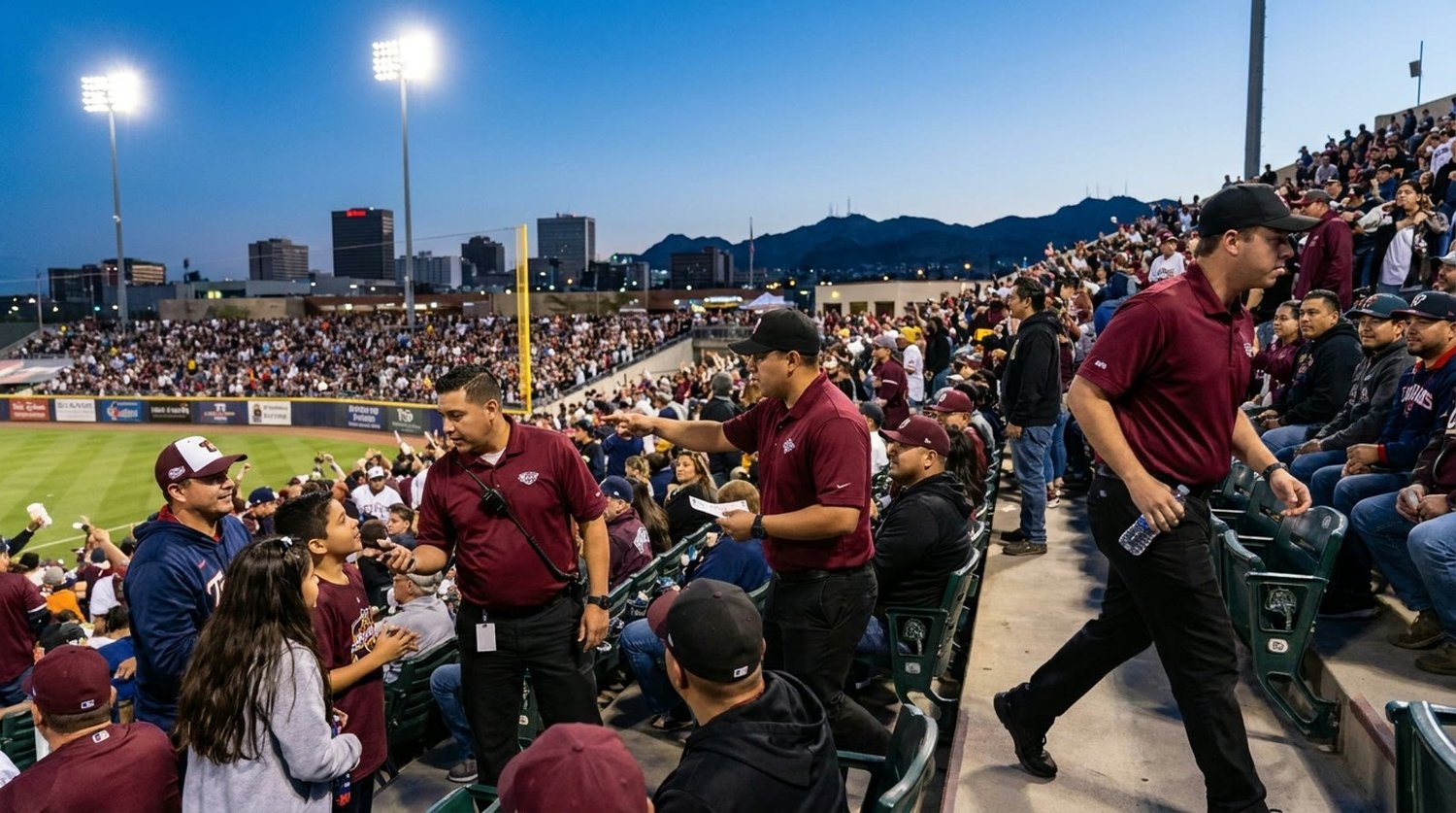 Large event venue requiring professional staffing in El Paso