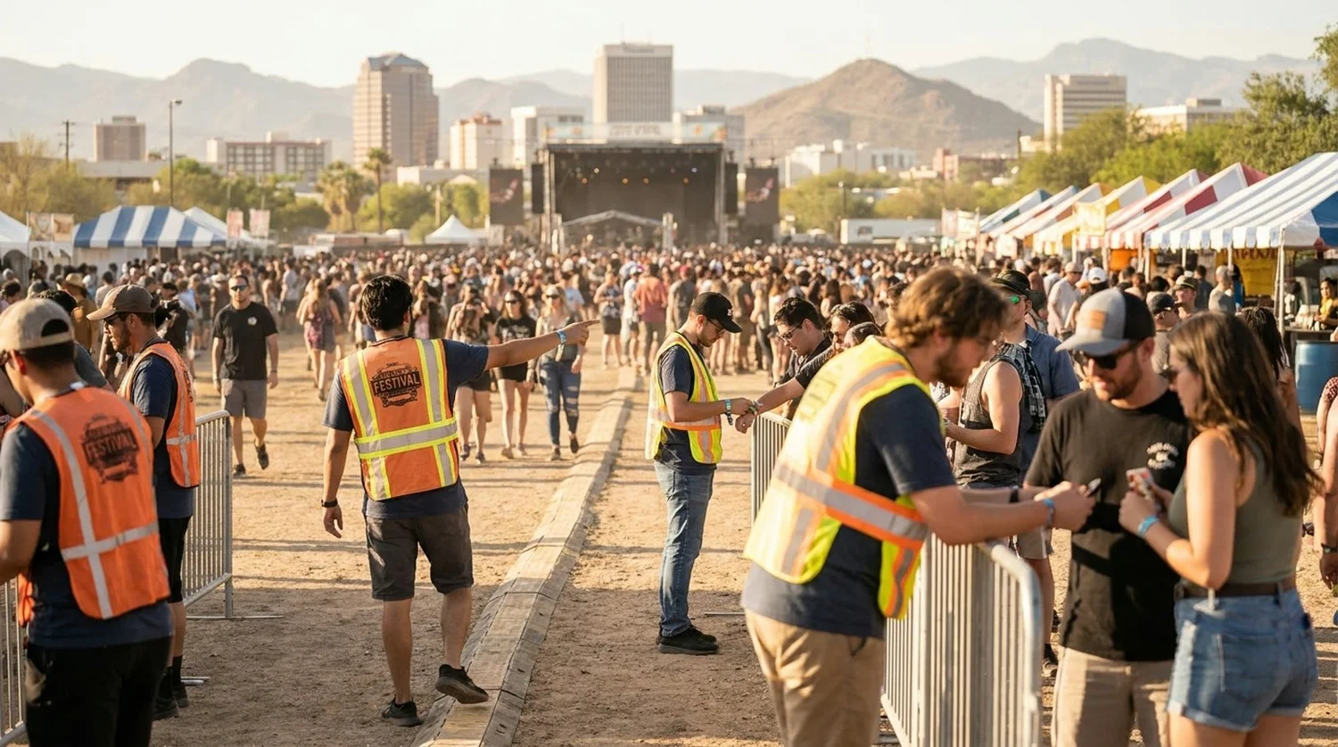 Diverse event types requiring staffing in Tucson