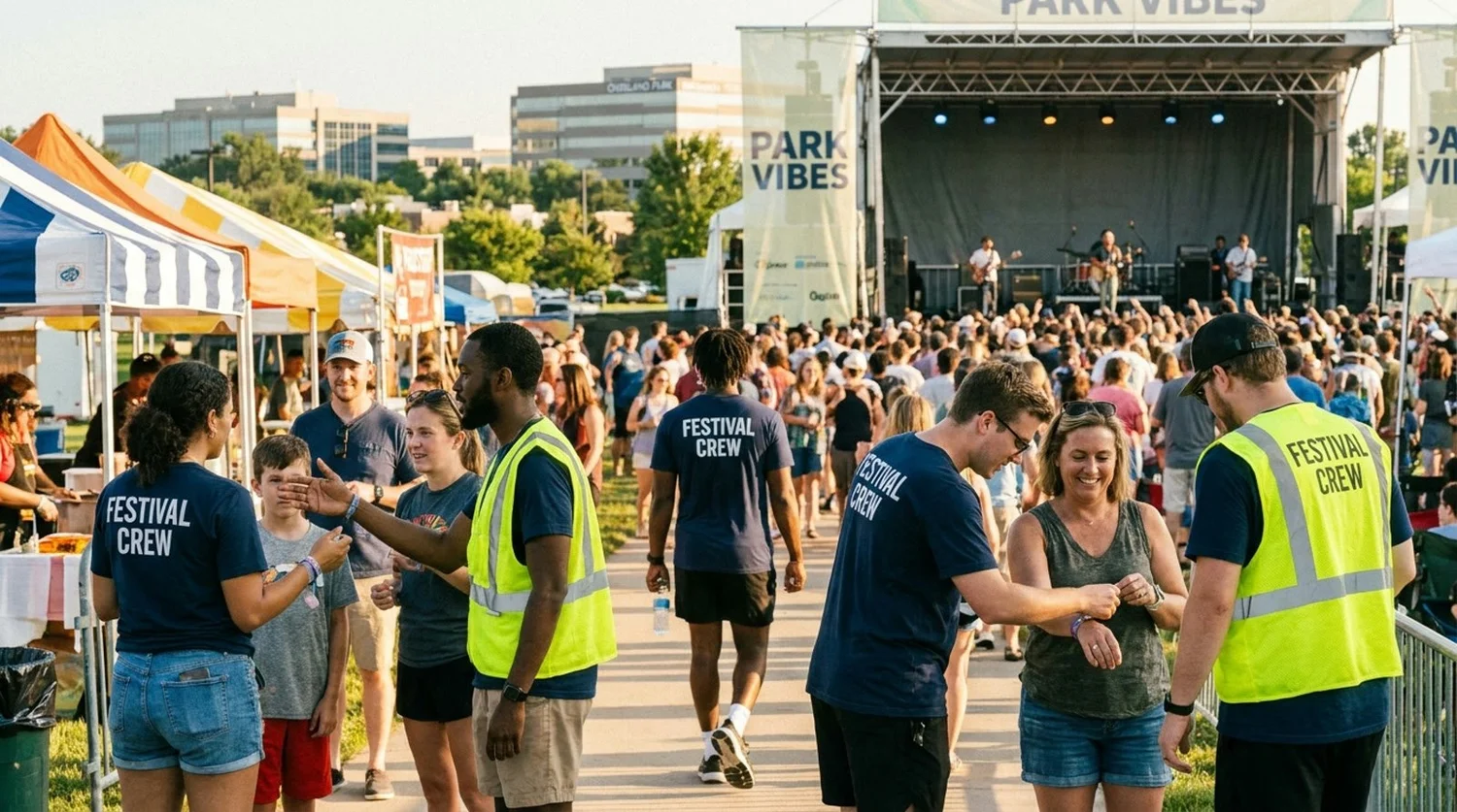 Diverse event types requiring staffing in Overland Park