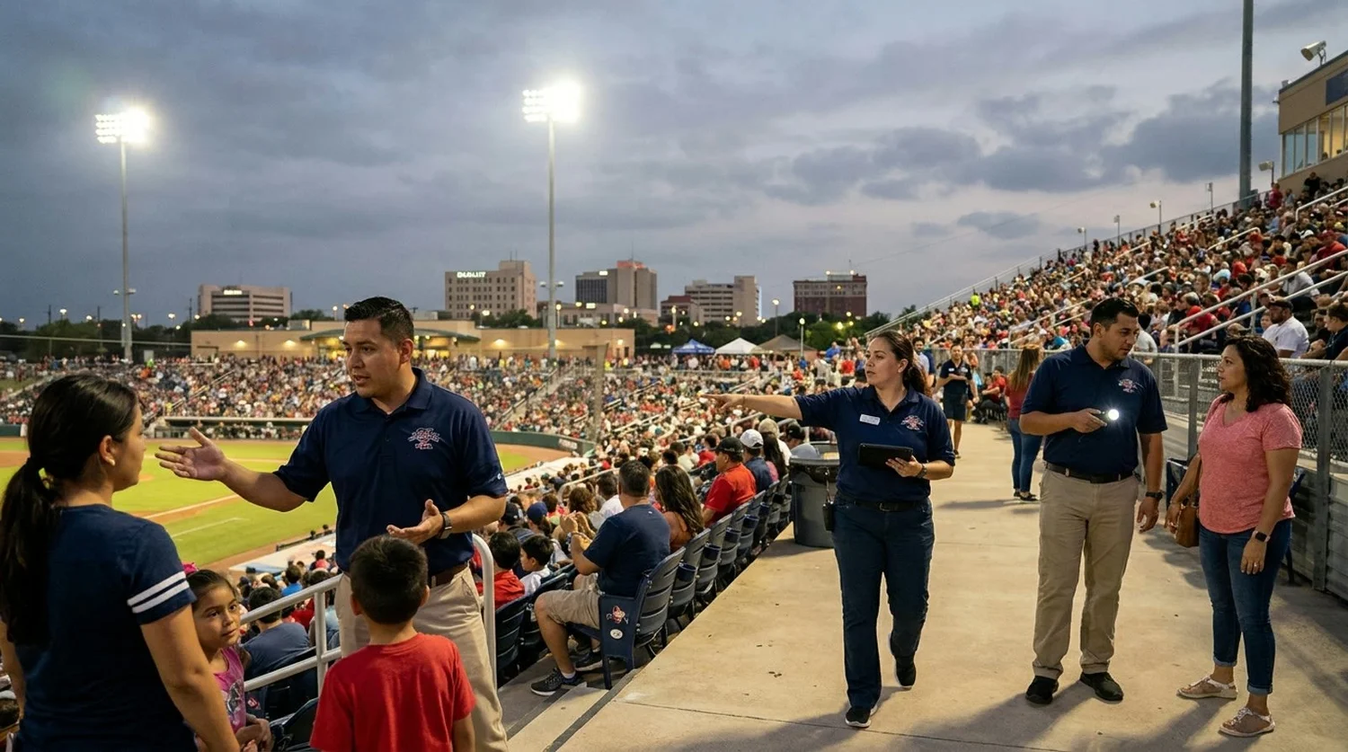 Large event venue requiring professional staffing in Mcallen