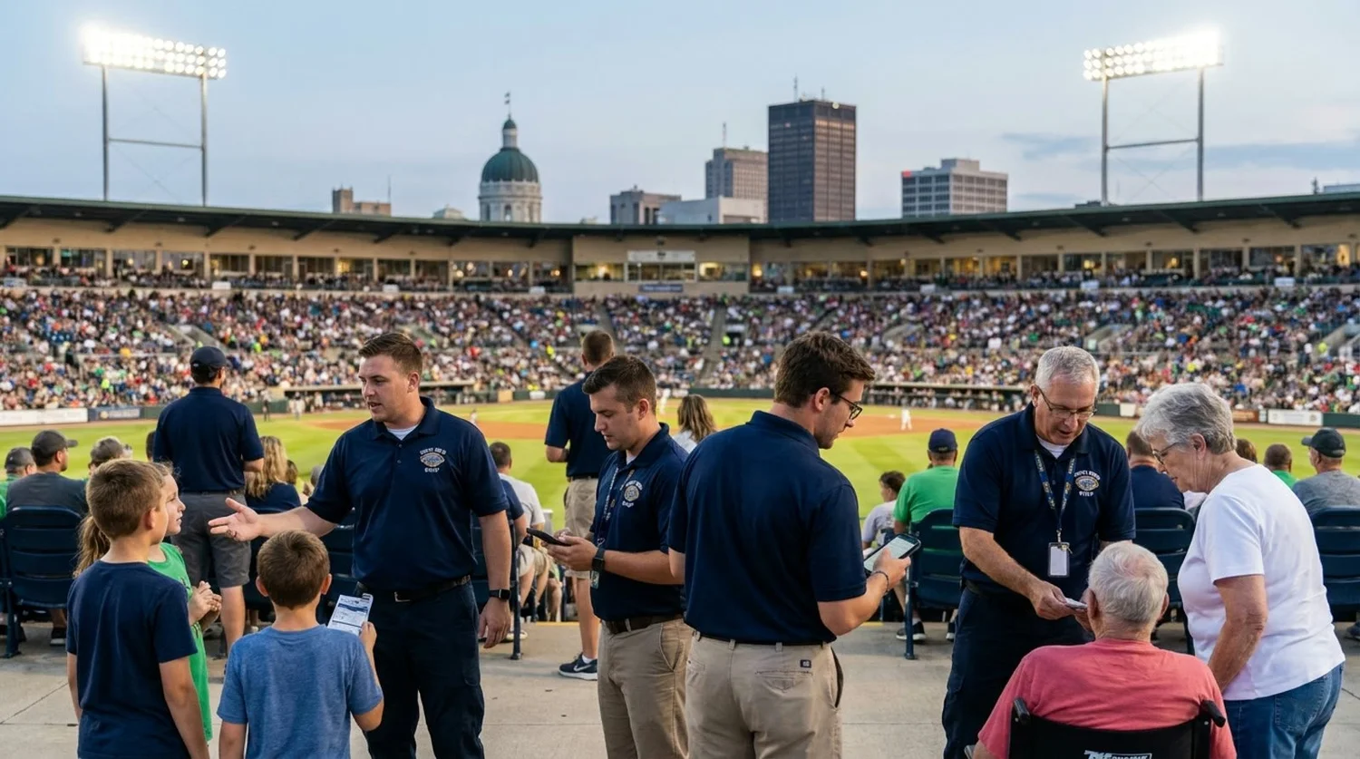 Large event venue requiring professional staffing in South Bend