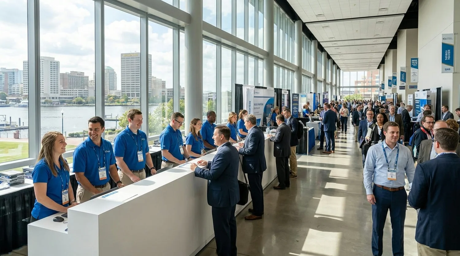 Event staffing and convention setup in Norfolk