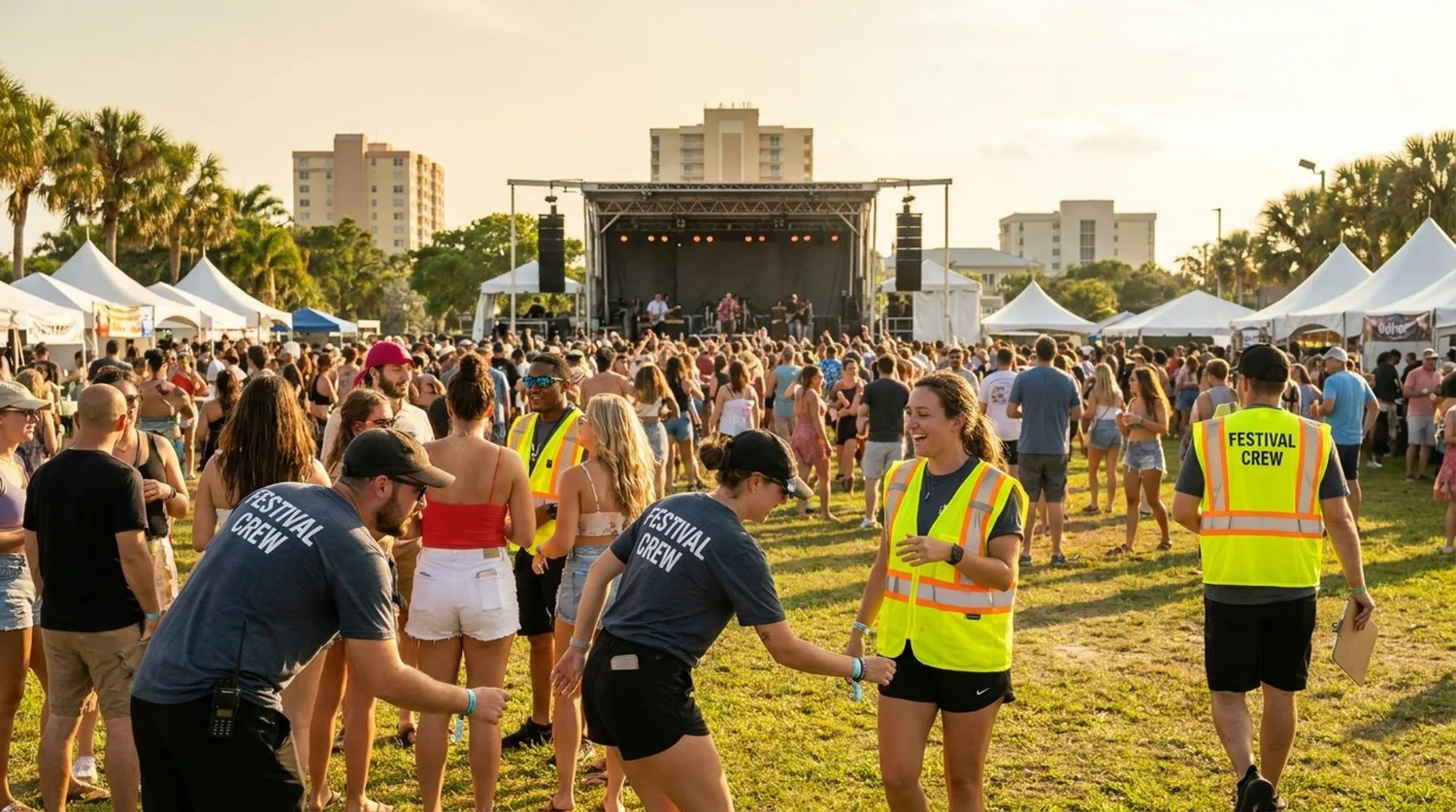 Diverse event types requiring staffing in Port St Lucie