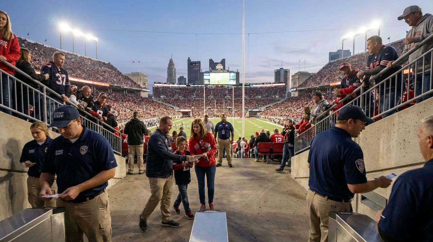 Large event venue requiring professional staffing in Columbus