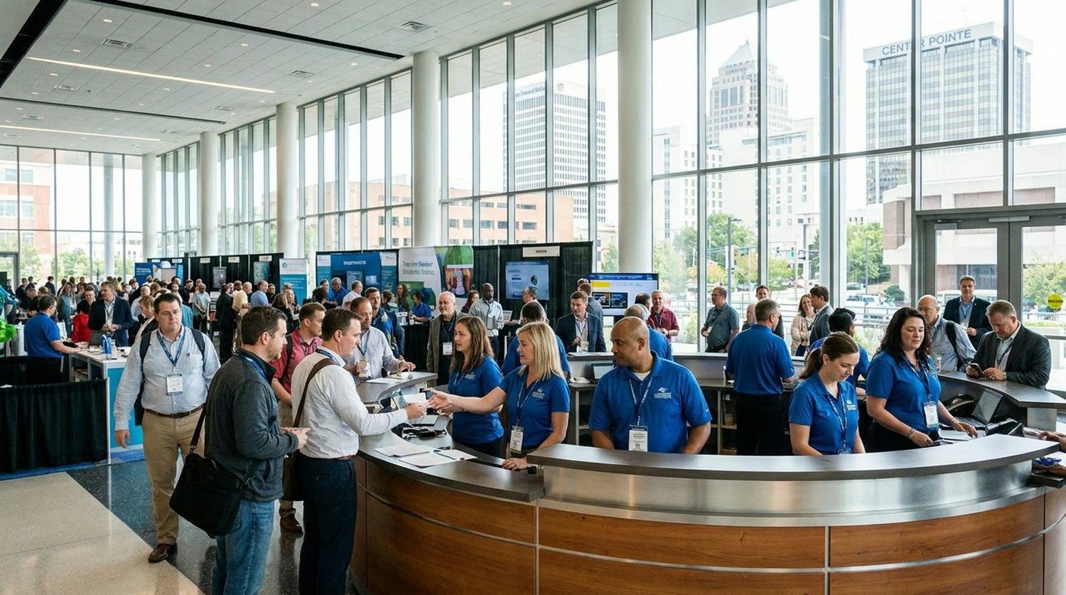 Event staffing and convention setup in Greensboro