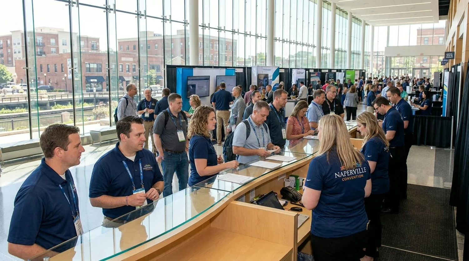 Event staffing and convention setup in Naperville