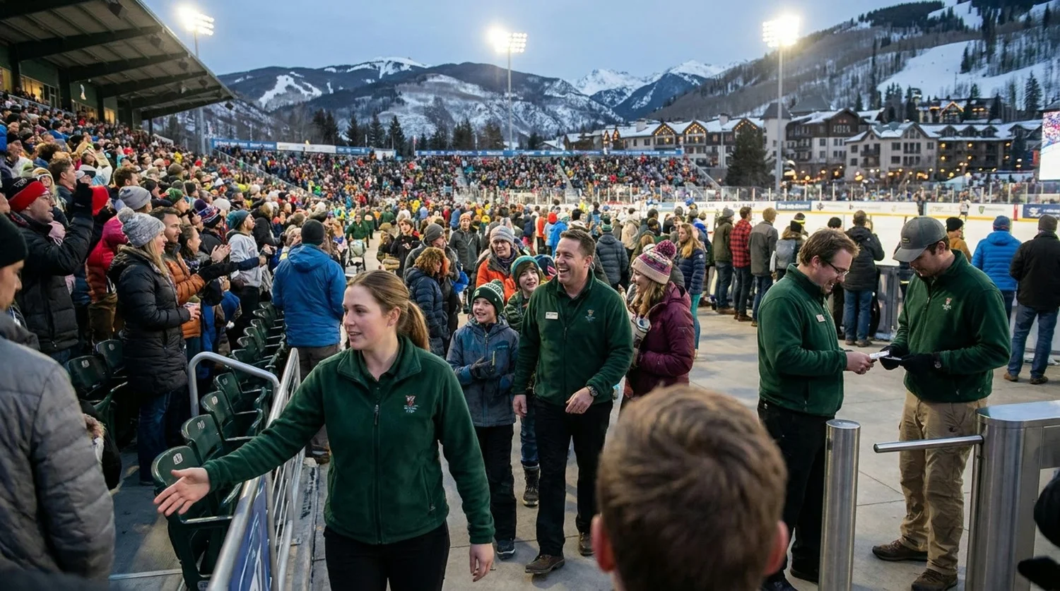 Large event venue requiring professional staffing in Vail