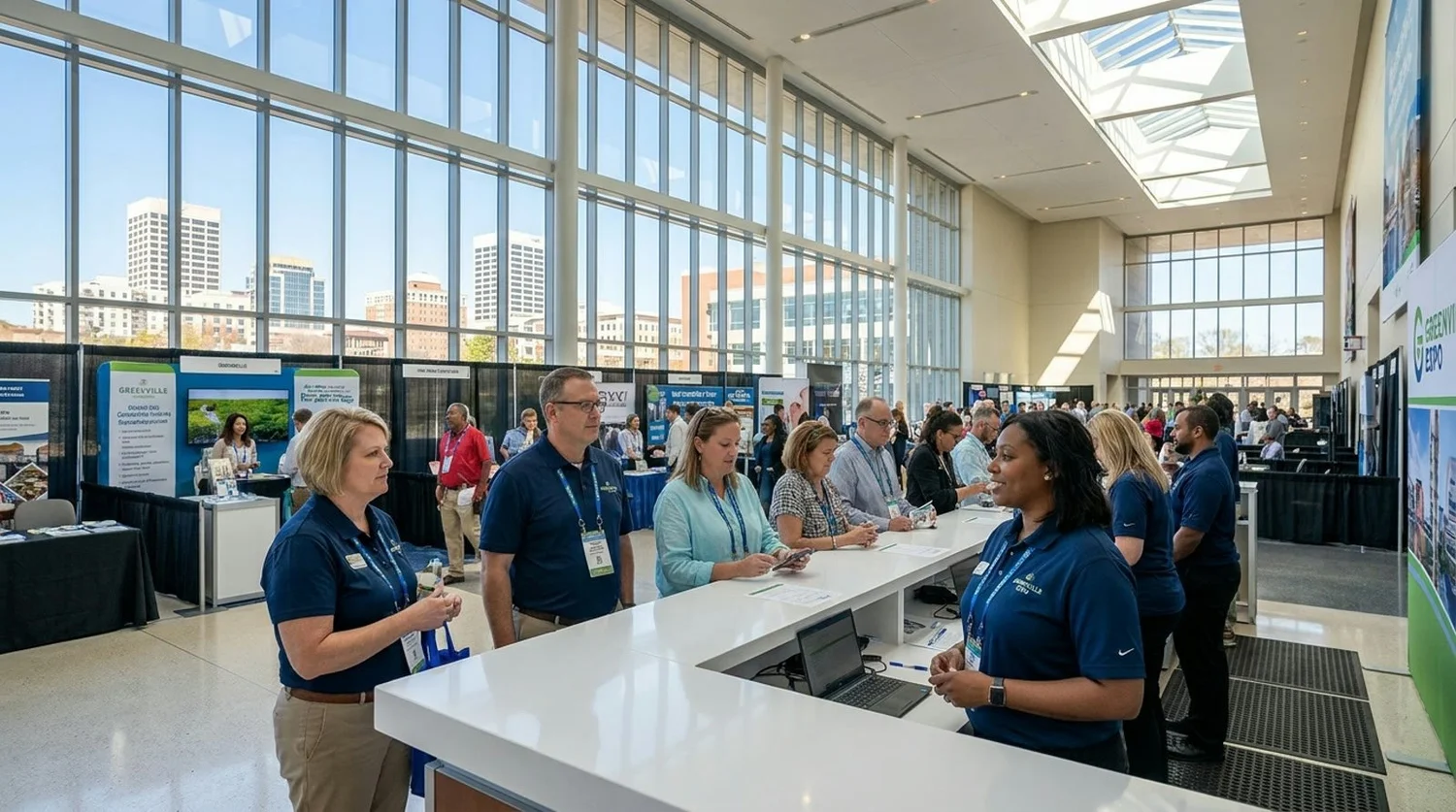 Event staffing and convention setup in Greenville