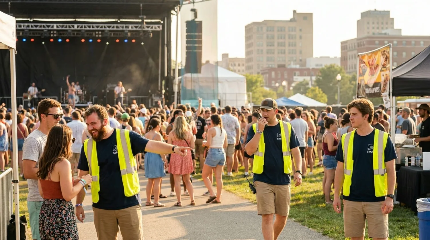 Diverse event types requiring staffing in South Bend