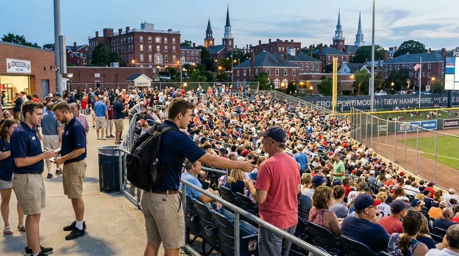 Large event venue requiring professional staffing in Portsmouth