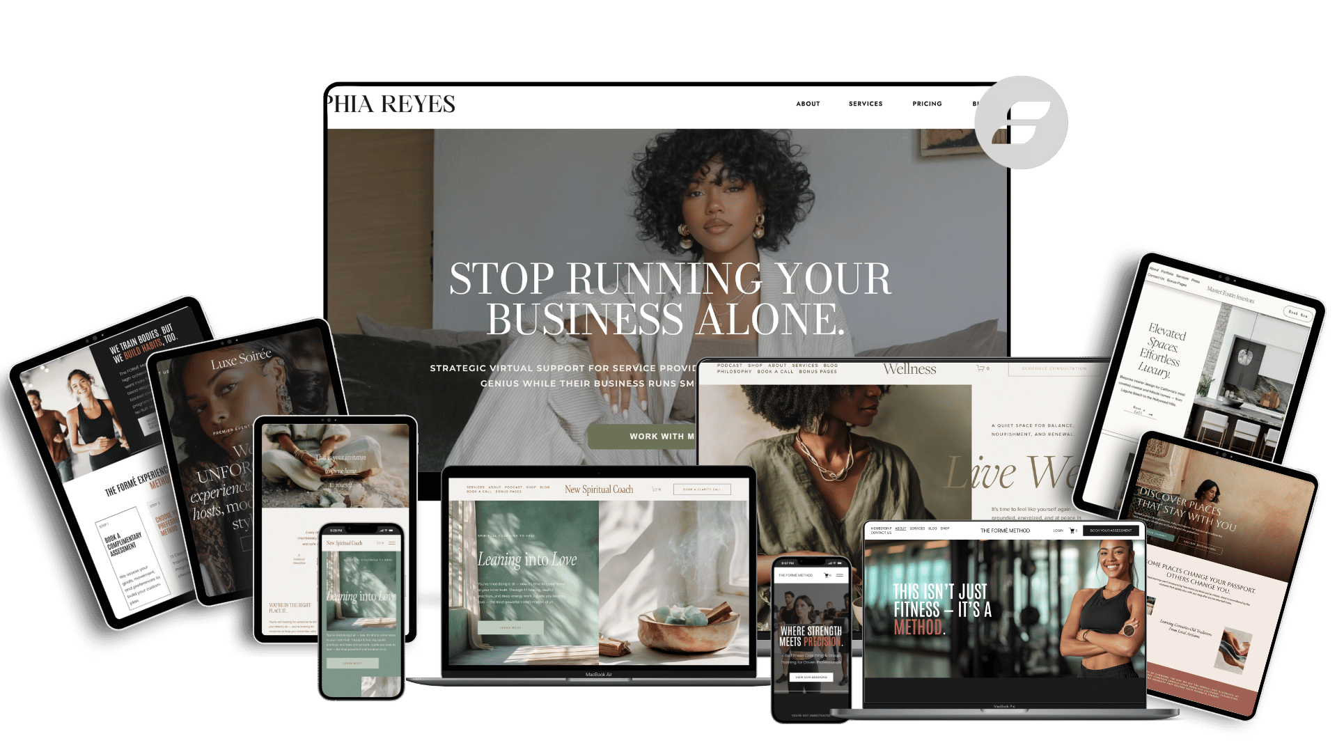 The full Showit template collection