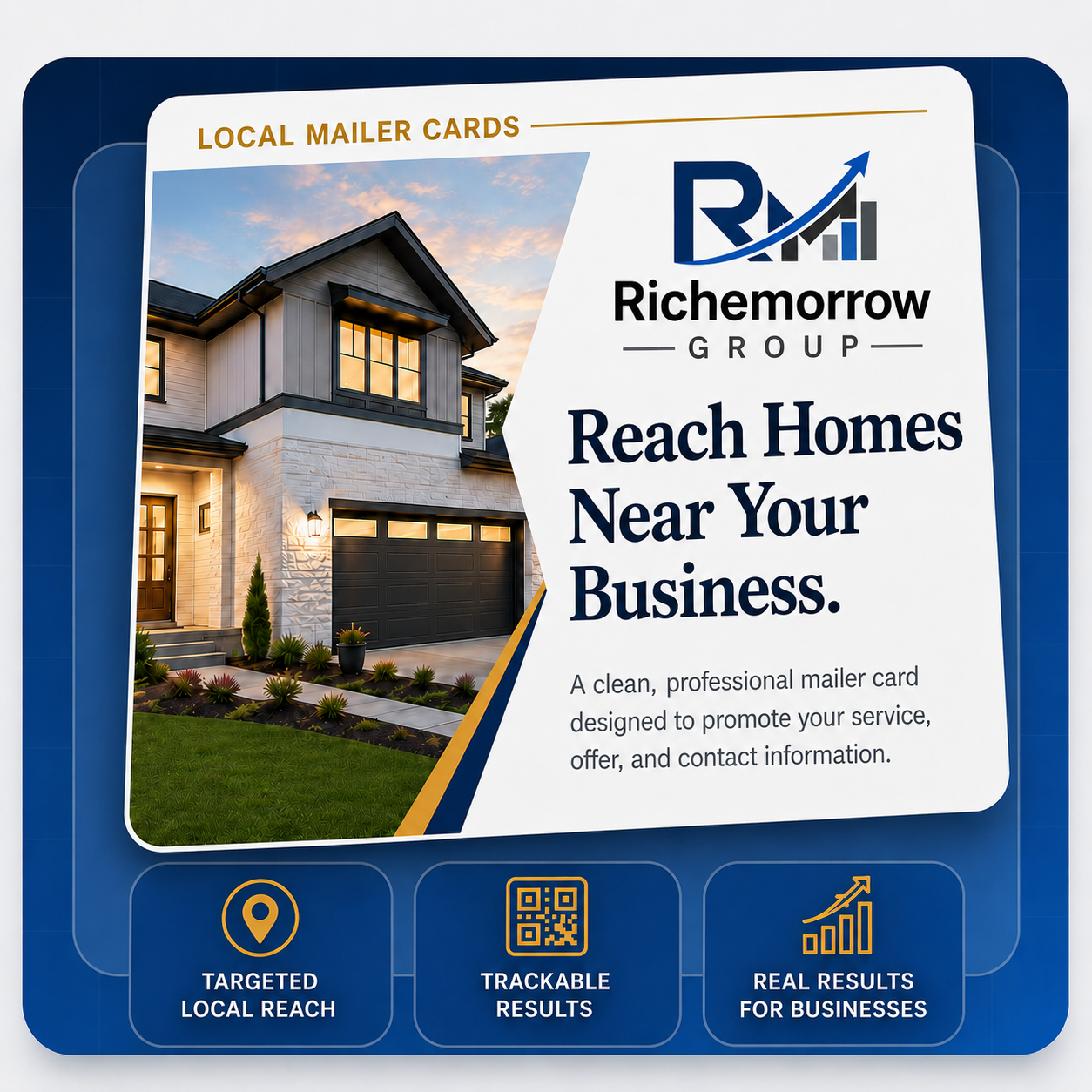 Richemorrow Group local mailer card example