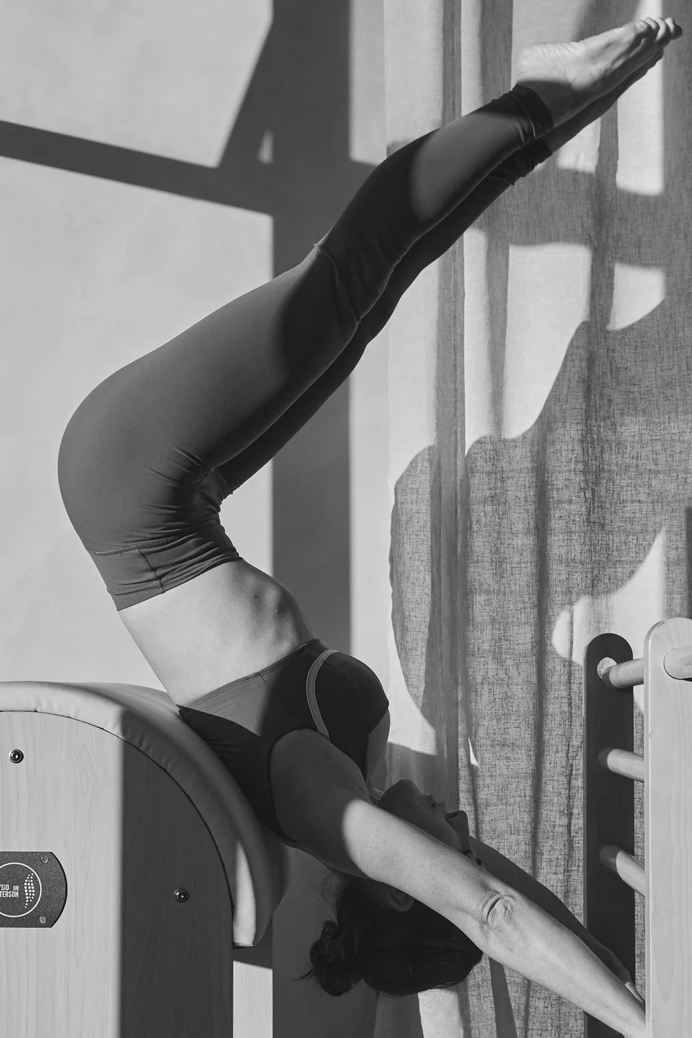 Violetta Zivkovic on the Pilates ladder barrel